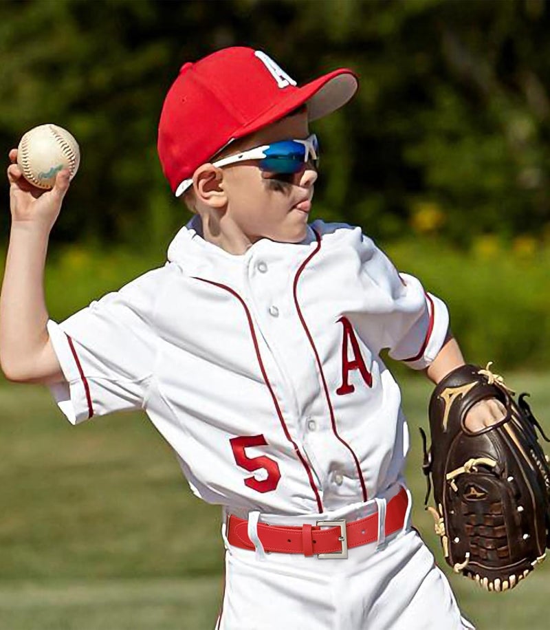 Kajeer Kid Belts for Boy Baseball Belt Softball Adjustable Fastpitch Belt Elastic Metal Buckle Youth Belt for Boys Girls - Image 2